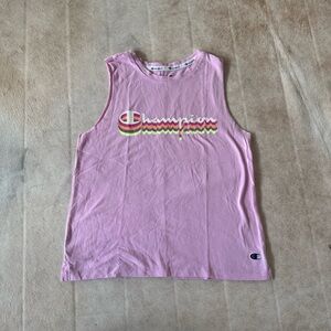 Champion Pink Sleeveless Tank Top Retro Womens like new